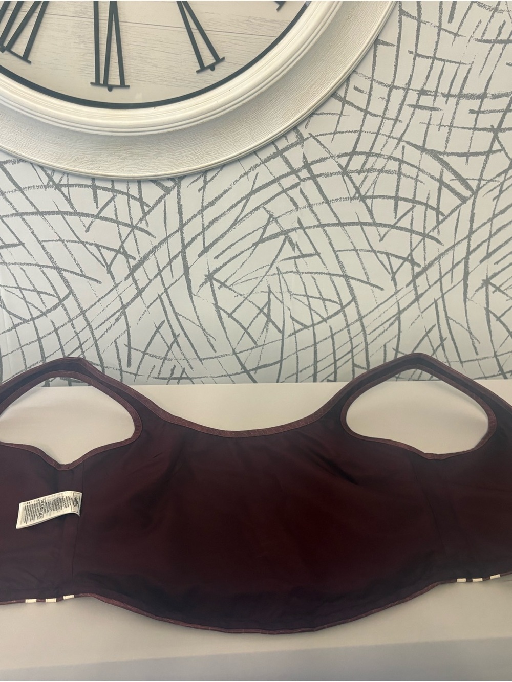 adidas PLEATHER CORSET - Burgundy. crocodile with Signature strips. Runs Small - Picture 11 of 12
